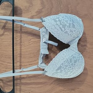 Grey lace aerie bra